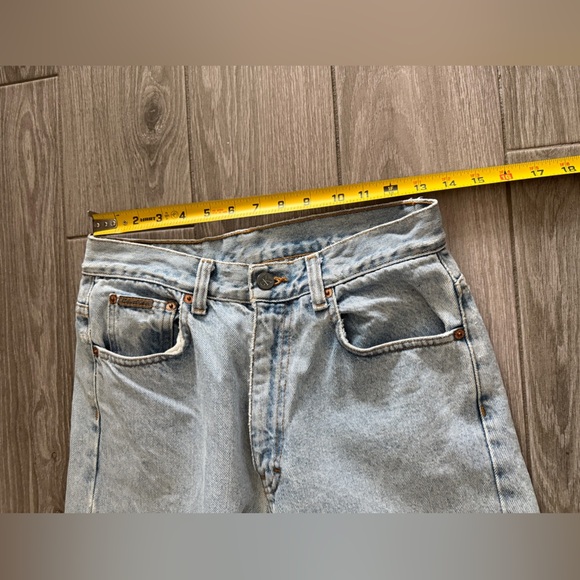 Vintage Calvin Klein|Women’s vintage high waisted light wash solid jeans,90’s••• - Picture 10 of 12